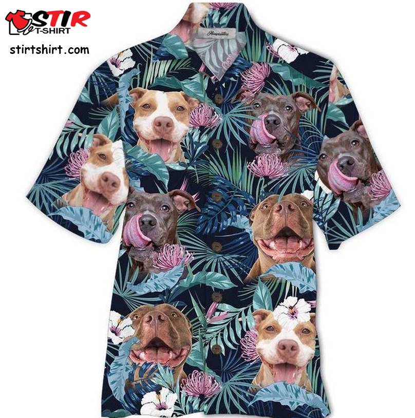 Pitbull Hawaiian Shirt Pre10372, Hawaiian Shirt, Beach Shorts, One Piece Swimsuit, Polo Shirt, Personalized Shirt, Funny Shirts, Gift Shirts
