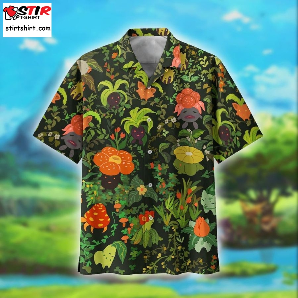 Pokemon Short Sleeve Shirt Summer Hawaiian T Shirts Hawaiian Crazy Shirts Crazy Shirts Hawaii   Spta271  Pokemon s