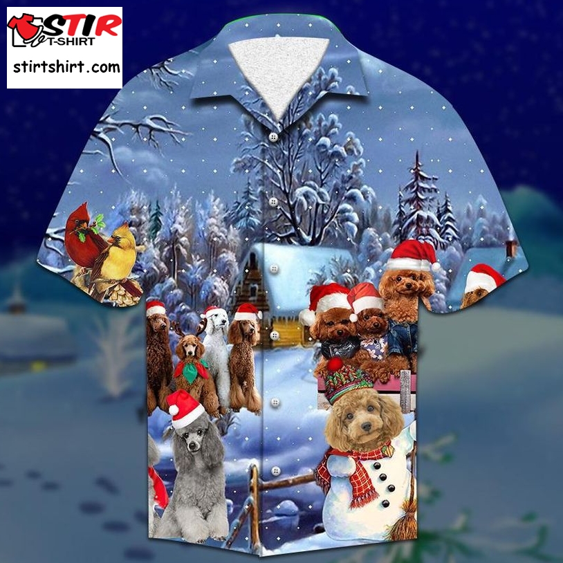 Poodle Christmas Hawaiian Shirt Pre12458, Hawaiian Shirt, Beach Shorts, One Piece Swimsuit, Polo Shirt, Personalized Shirt, Funny Shirts, Gift Shirts