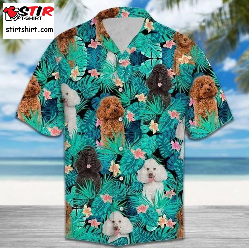 Poodle Tropical Hawaiian Shirt Pre12422, Hawaiian Shirt, Beach Shorts, One Piece Swimsuit, Polo Shirt, Personalized Shirt, Funny Shirts, Gift Shirts