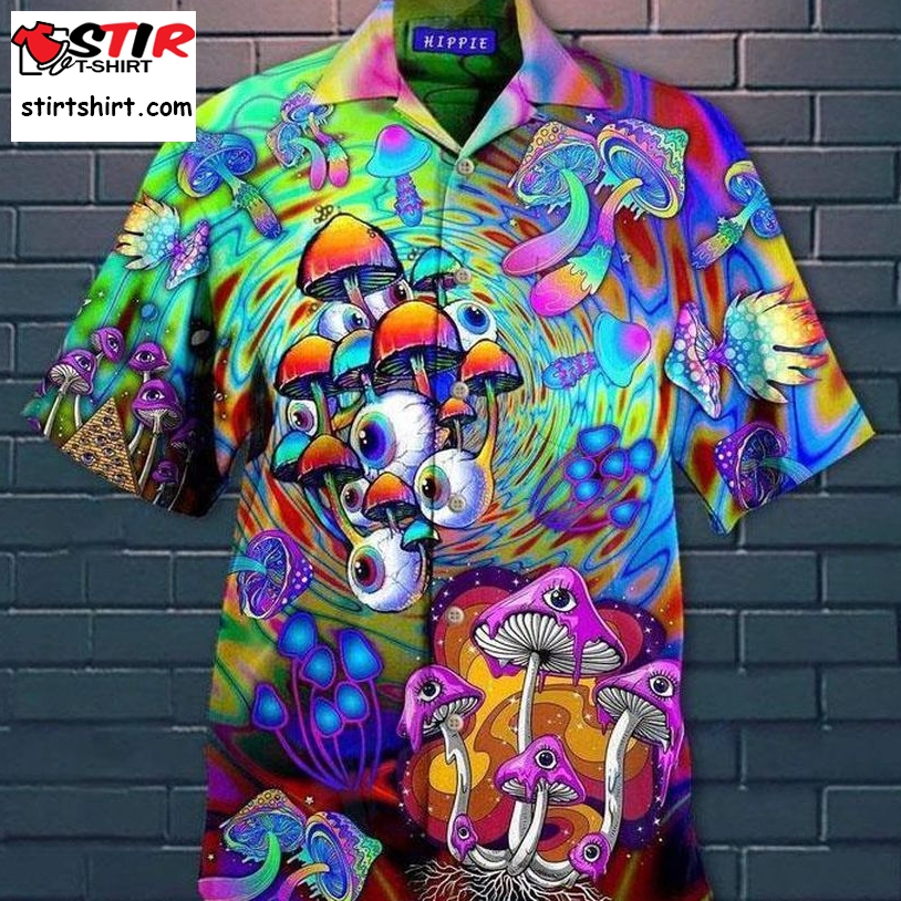 Psychedelic Art Magic Mushroom Trippy Hippie Hawaiian Shirt Pre10123, Hawaiian Shirt, Beach Shorts, One Piece Swimsuit, Polo Shirt, Funny Shirts