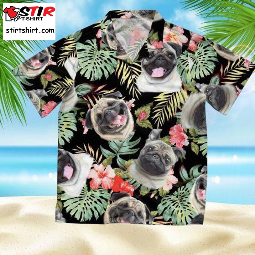 Pug Hawaiian Shirt Pre11166, Hawaiian Shirt, Beach Shorts, One Piece Swimsuit, Polo Shirt, Personalized Shirt, Funny Shirts, Gift Shirts, Graphic Tee