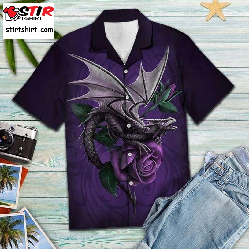 Purple Dragon Hawaiian Shirt Pre12413, Hawaiian Shirt, Beach Shorts, One Piece Swimsuit, Polo Shirt, Personalized Shirt, Funny Shirts, Gift Shirts
