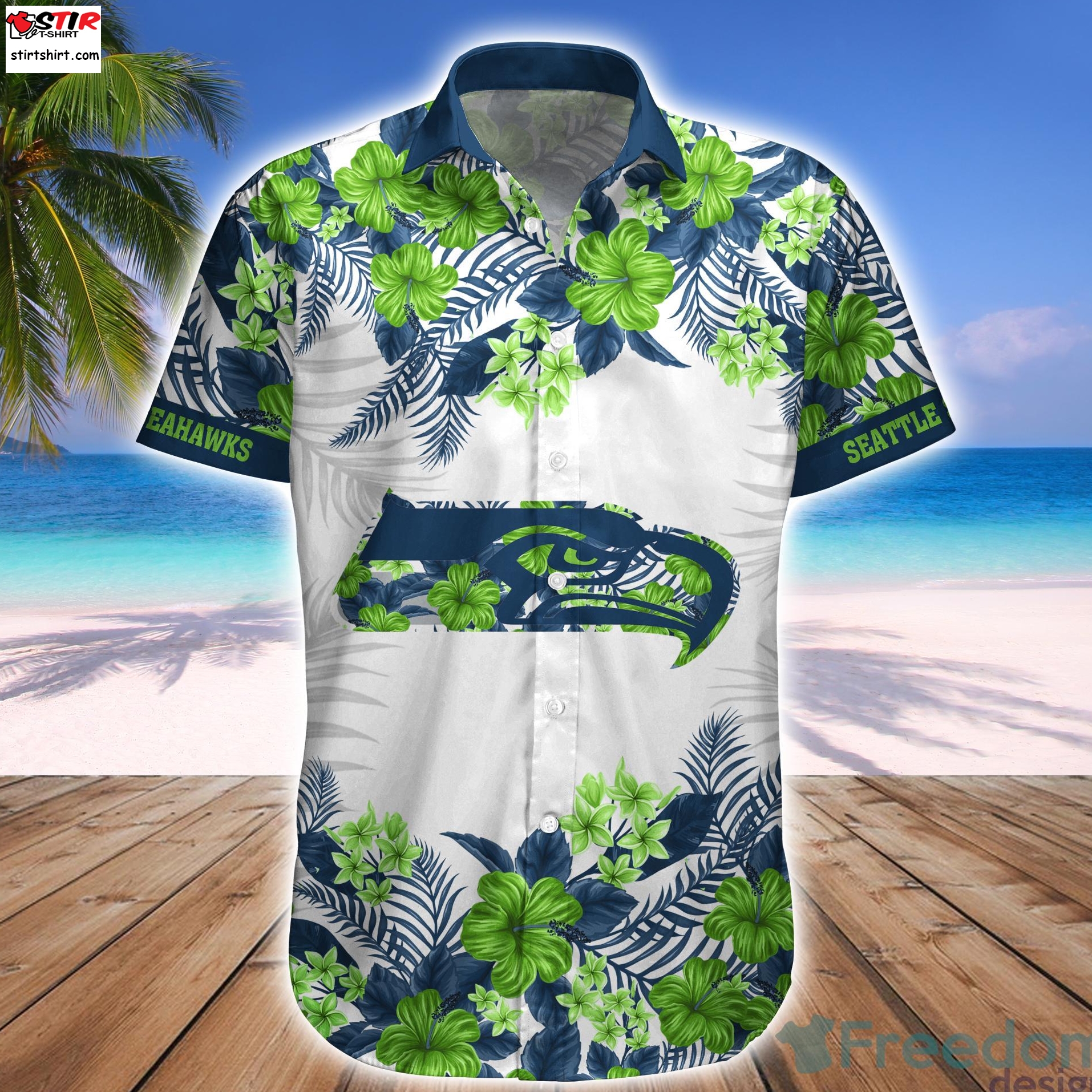 Seattle Seahawks Hawaiian Shirt And Short