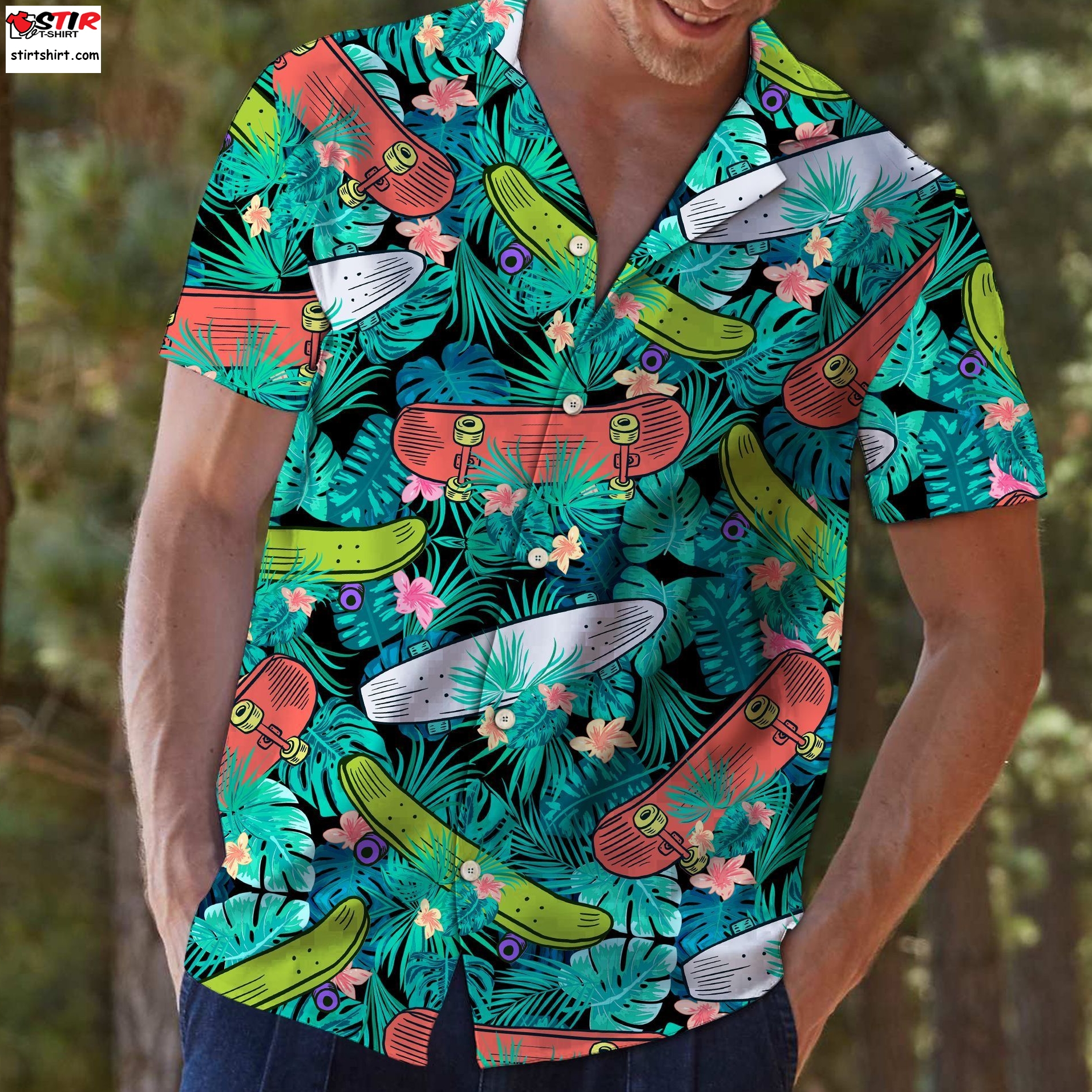 Skateboard Tropical T0907   Hawaii Shirt In 2023  Macho Man 