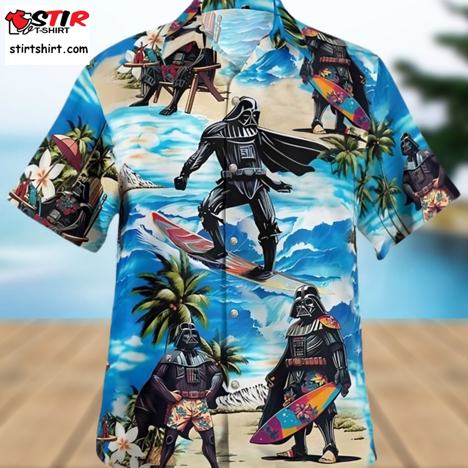 Star Wars Darth Vader Surfing Beach Hawaiian Shirt