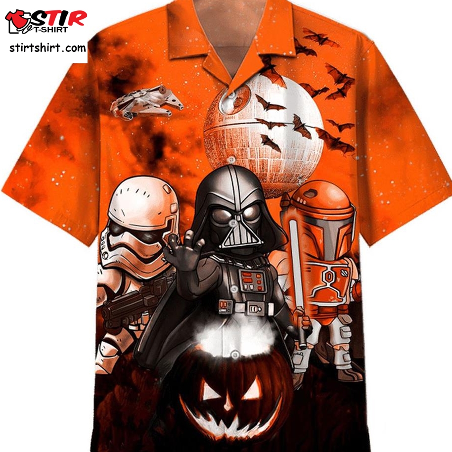 Star Wars Hawaiian Shirt Darth Vader Boba Fett Stormtrooper Halloween Hawaiian Shirt