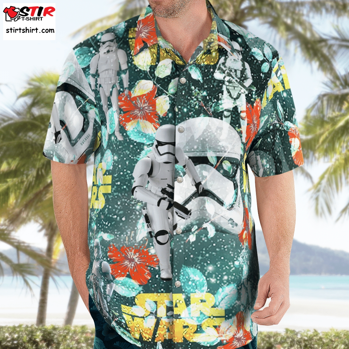 Stormtrooper Star Wars Hawaiian Shirts, Beach Short  Stormtrooper 