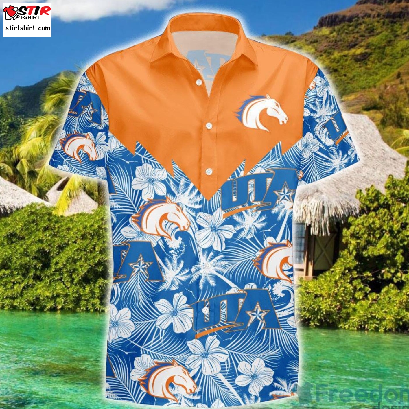Texas A_M Corpus Christi Tropical Seamless Ncaa Fans Hawaiian Shirt1  Texas A&m 