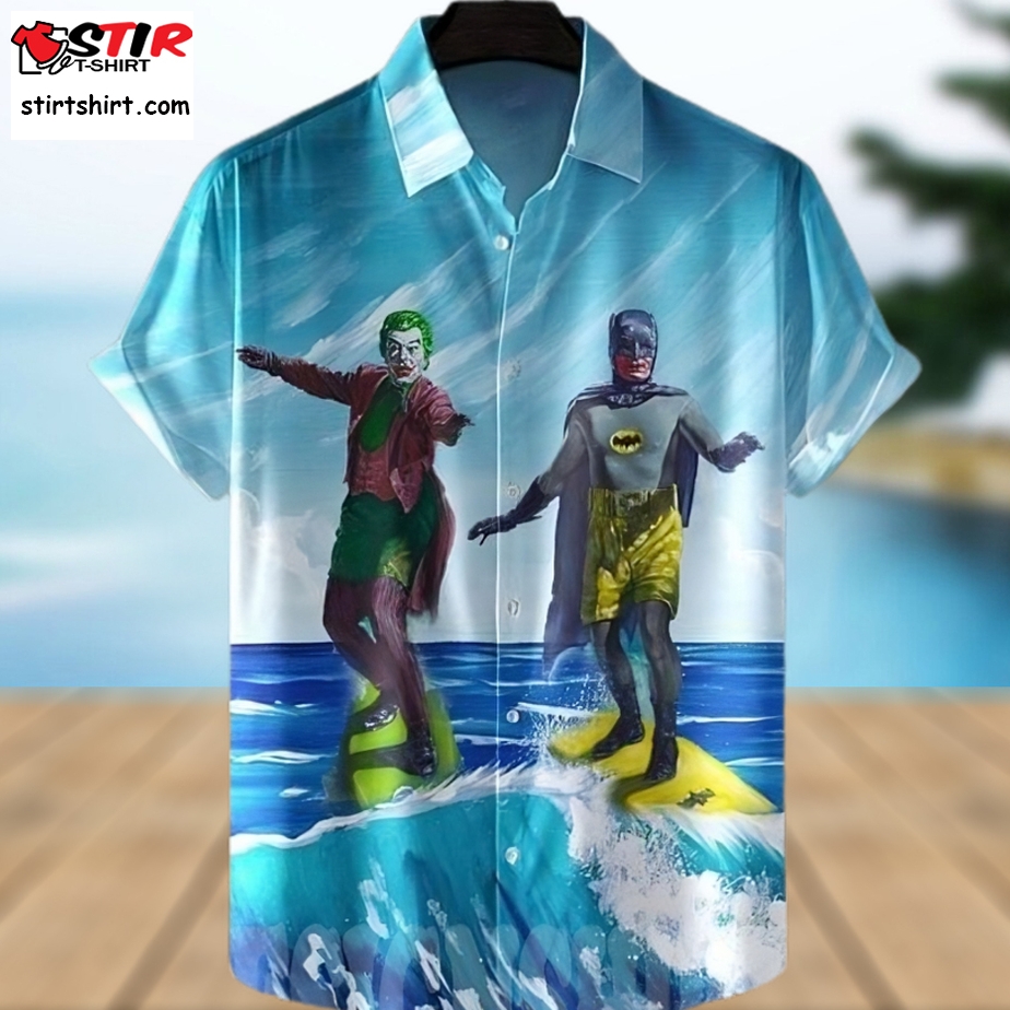 The Best Selling Batman And Joker Surfing All Over Print Hawaiian Shirt