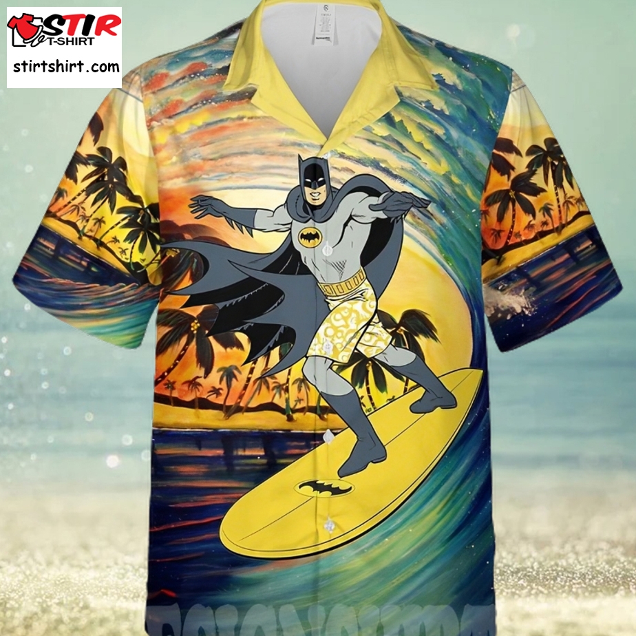 The Best Selling Batman Surfing Sunset All Over Print Hawaiian Shirt1