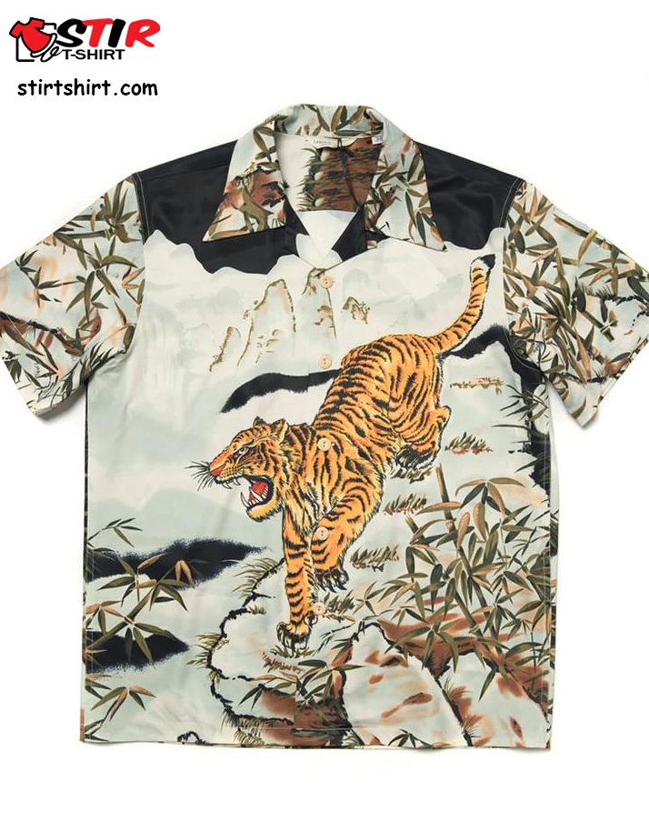 Tiger Painting Hawaiian Shirt  Tiger 