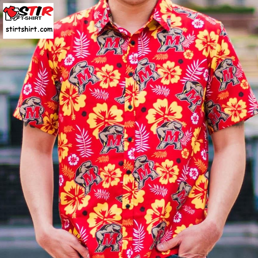 Umd Testudo (Red)  Hawaiian Shirt   Images