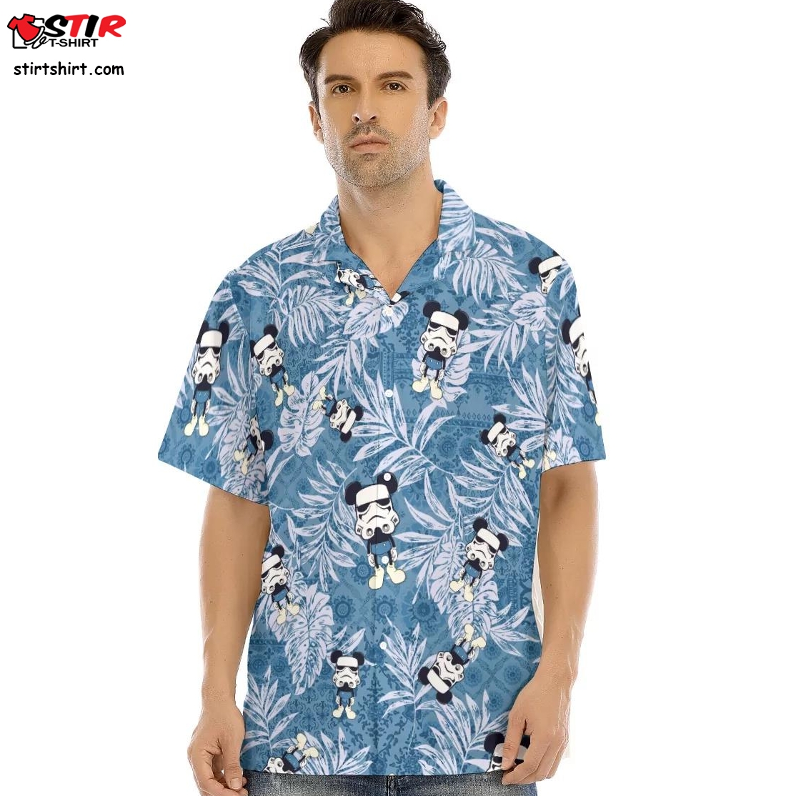 Unique Stormtrooper Mickey Blue Tropical Unisex Shirt