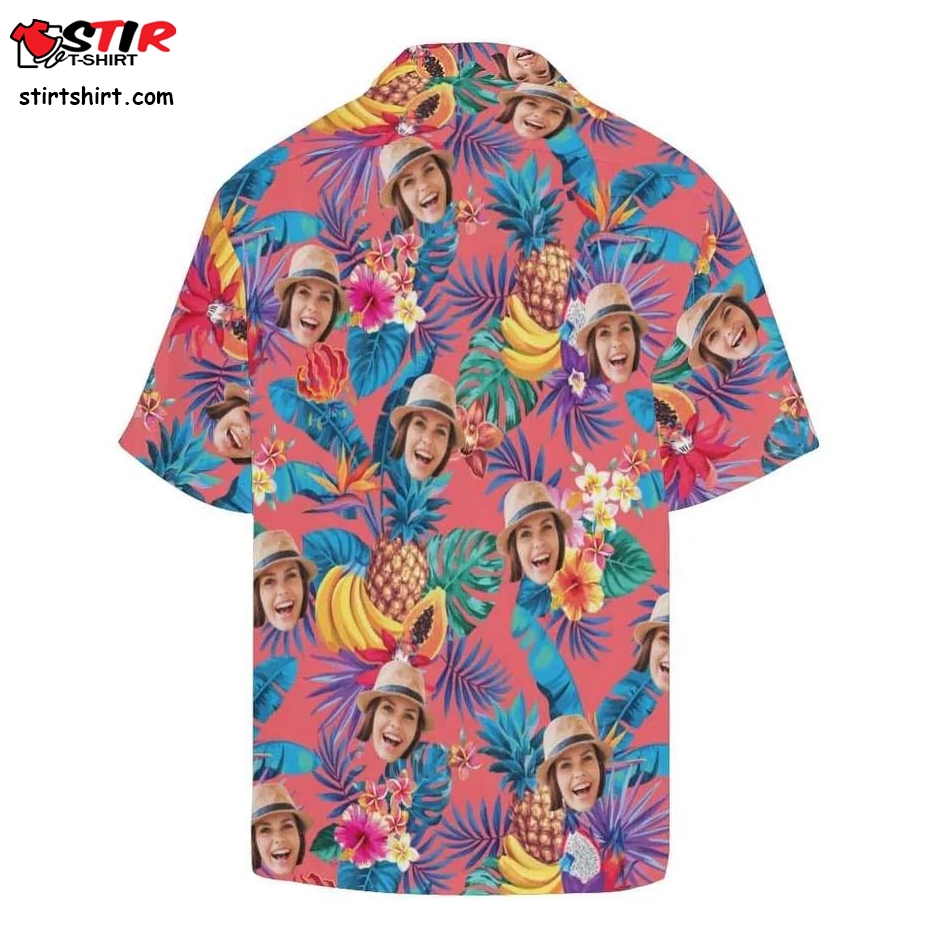 Yescustom Camiseta Custom Hawaiian Shirts With Face Banana_Pineapple Design Your Own Aloha Shirt