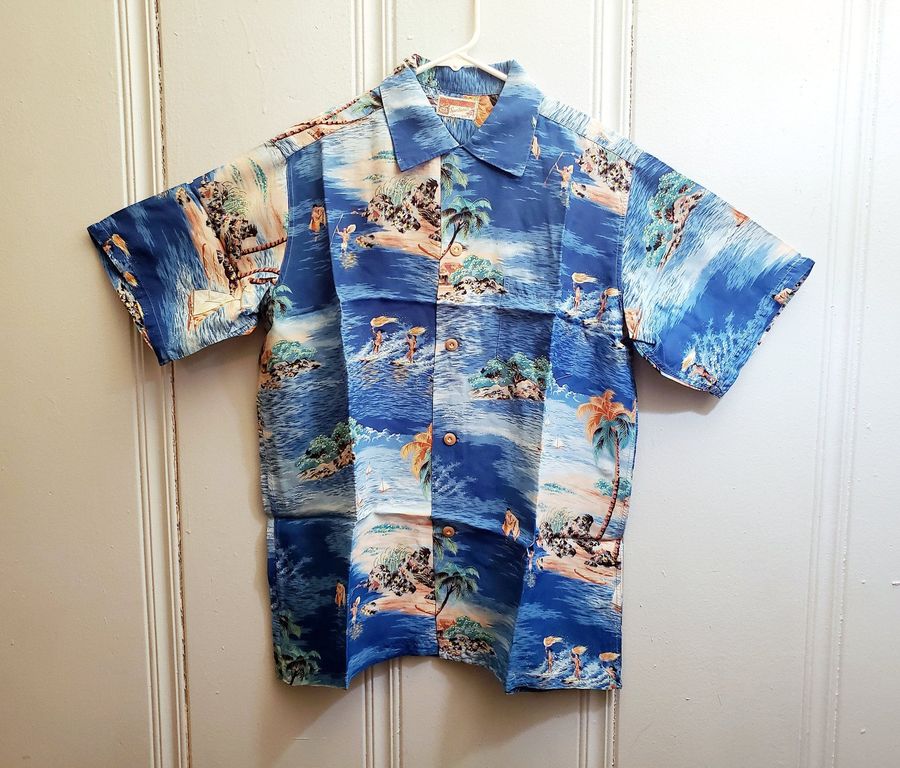 1950S Polynesian Sportswear Hawaiian Shirt