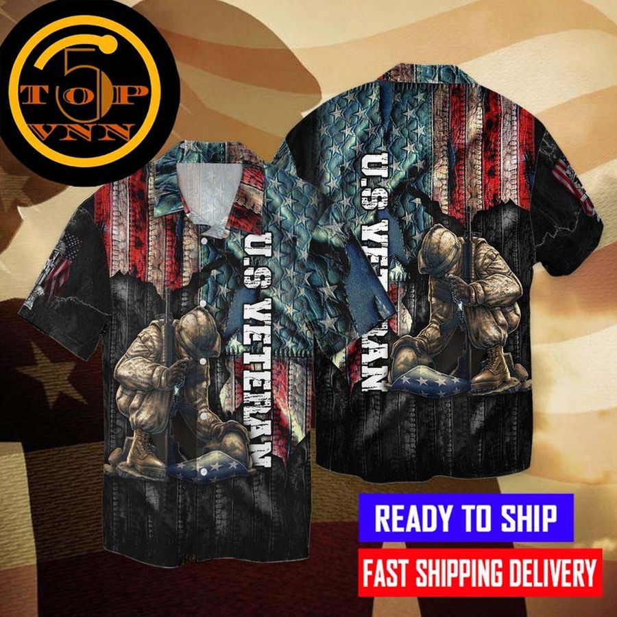 4Th Of July Independence Day Memorial Day American Veteran For Men And Women Hawaiian Shirt