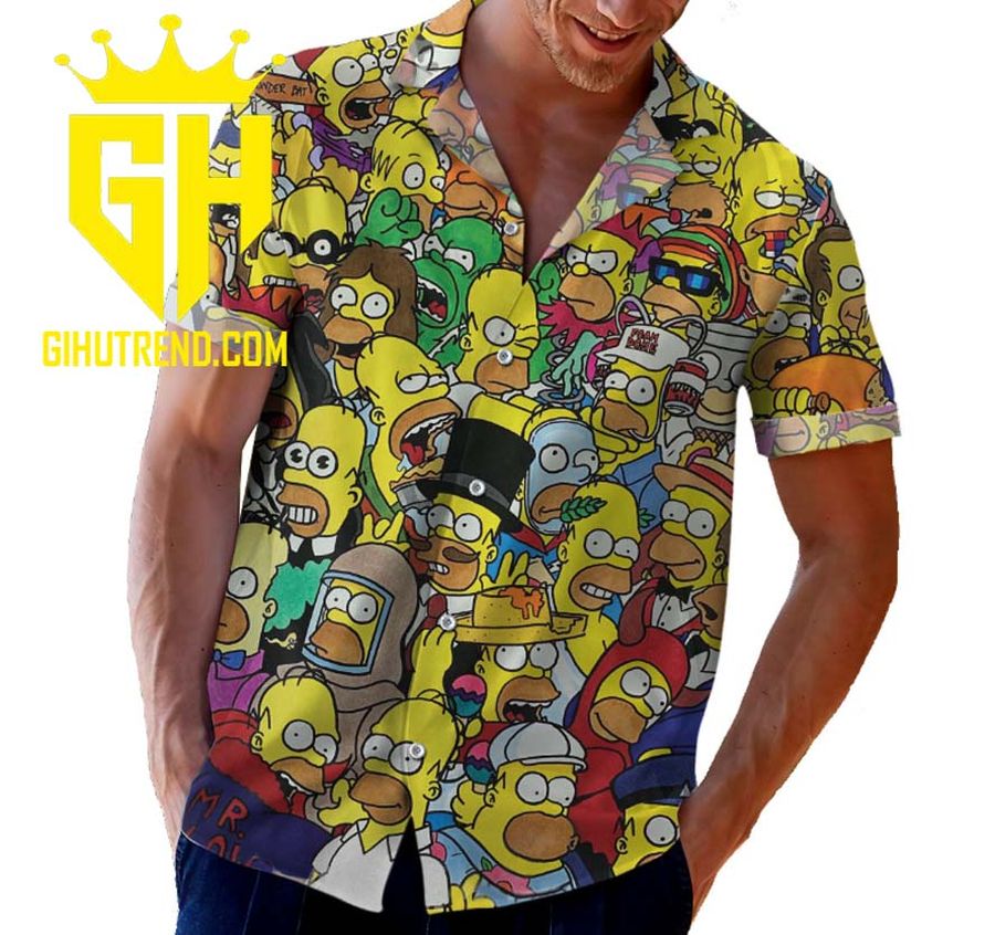 50 Shades Of DOh! Character The Simpsons Hawaiian Shirt And Shorts