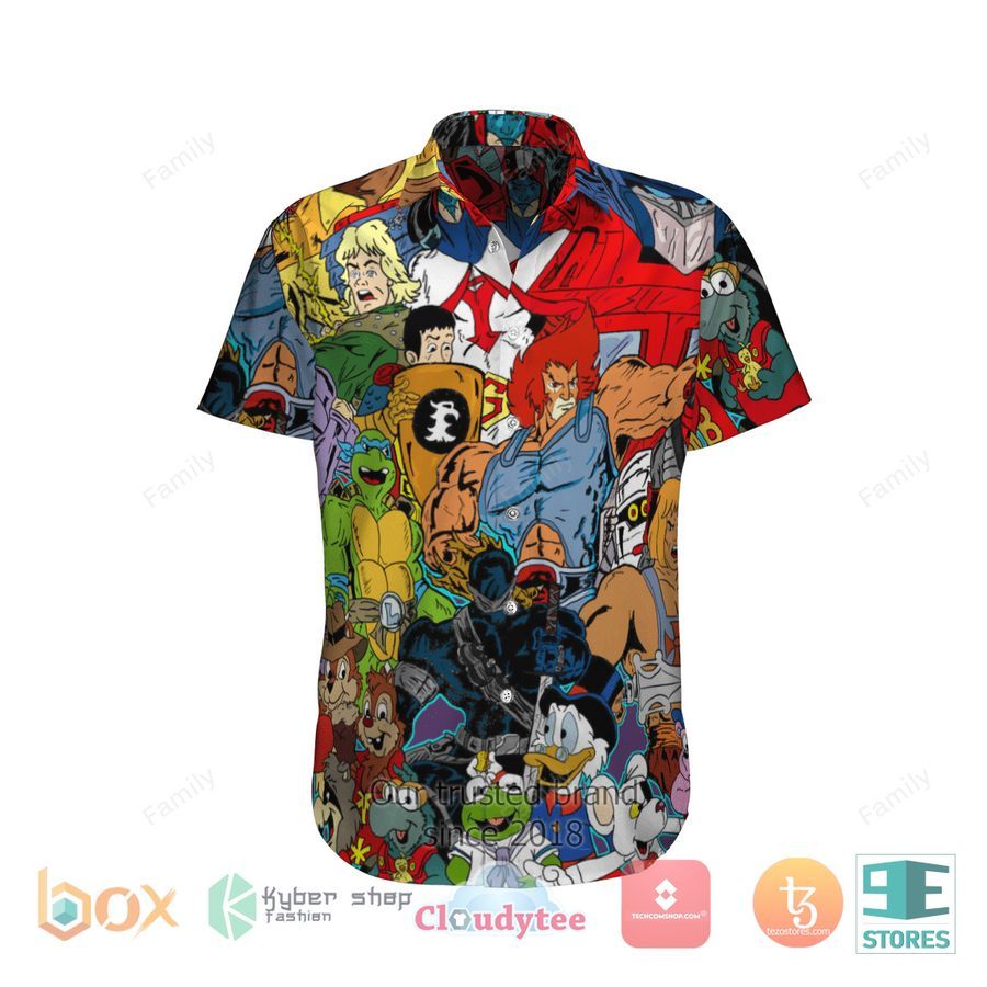 80'S Cartoon World Hawaiian Shirt  