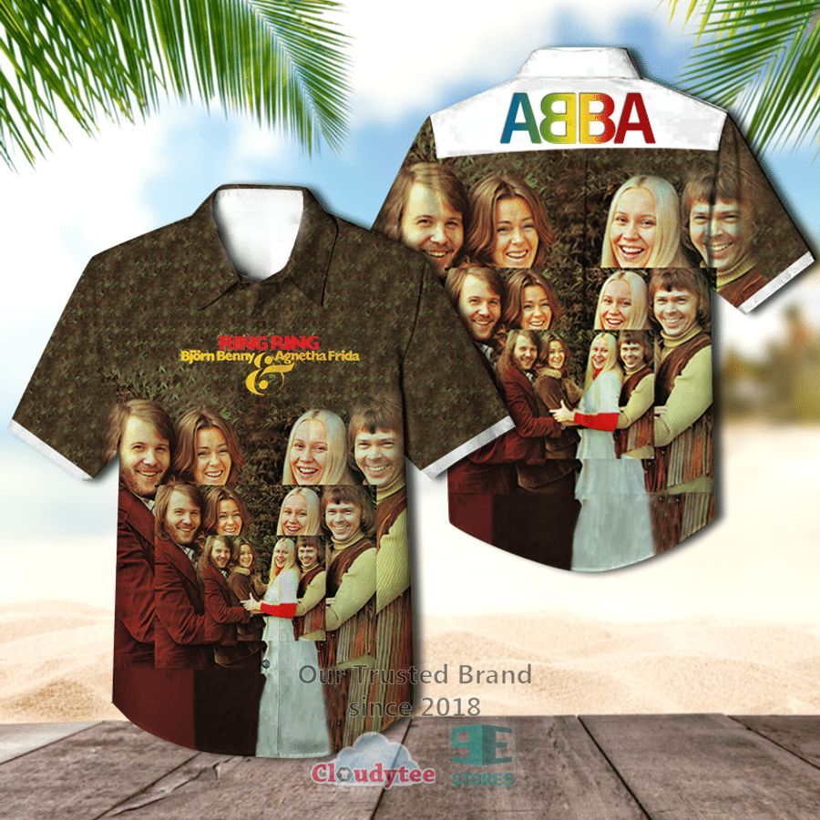 Abba Ring Ring Album Casual Hawaiian Shirt  
