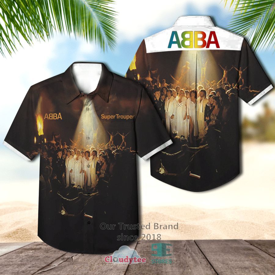 Abba Super Trouper Album Casual Hawaiian Shirt  