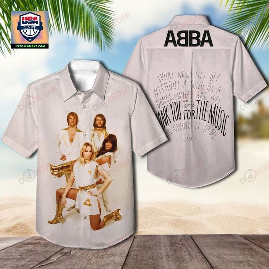 Abba Thank You For The Music Album Hawaiian Shirt