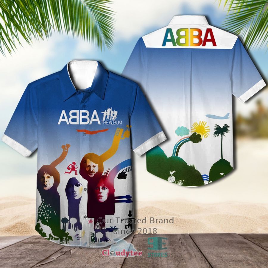 Abba The Album Blue Hawaiian Shirt  