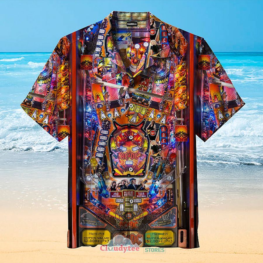 Ac Dc Pinball Hawaiian Shirt  
