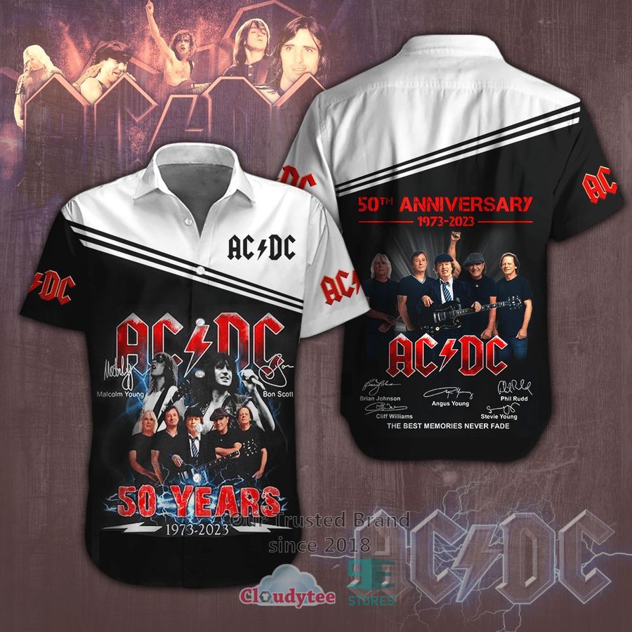 Ac Dc Rock Music Band Hawaiian Shirt  