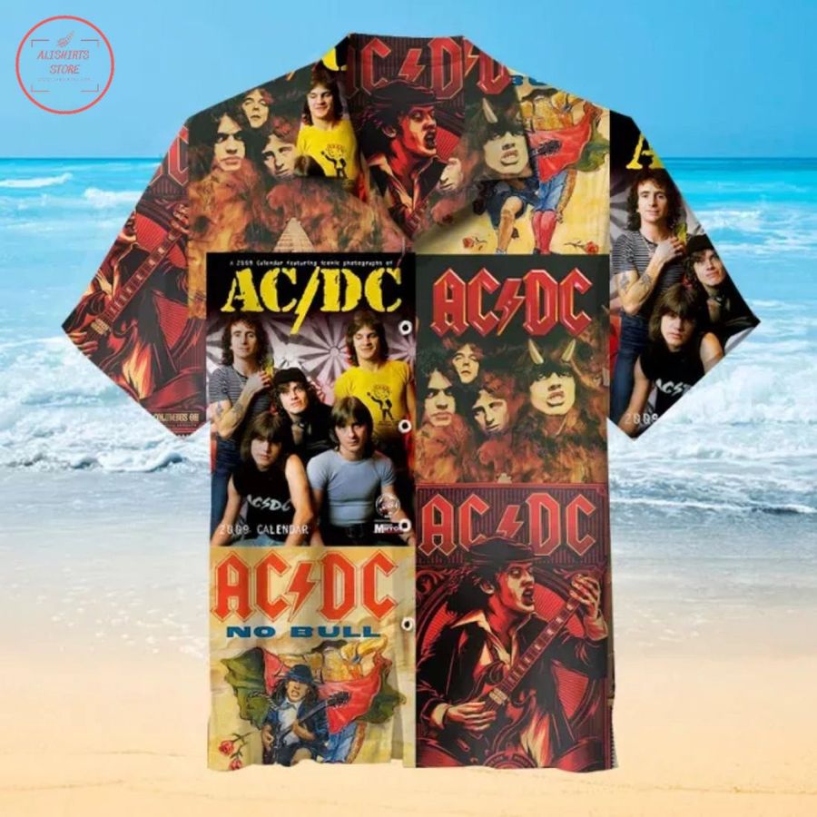Acdc Band Rock Band 1987 Rock Music Festival Nashville Hawaii Shirt