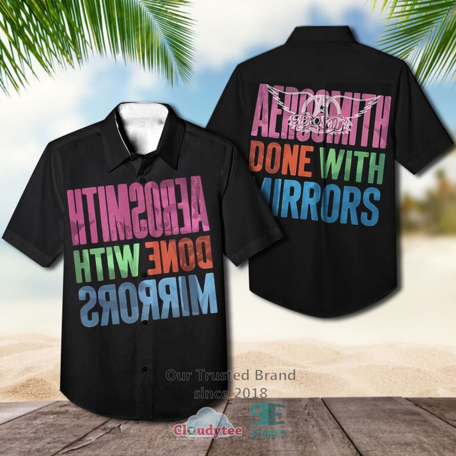 Aerosmith Band Done With Mirrors Album Cover Hawaiian Shirt  