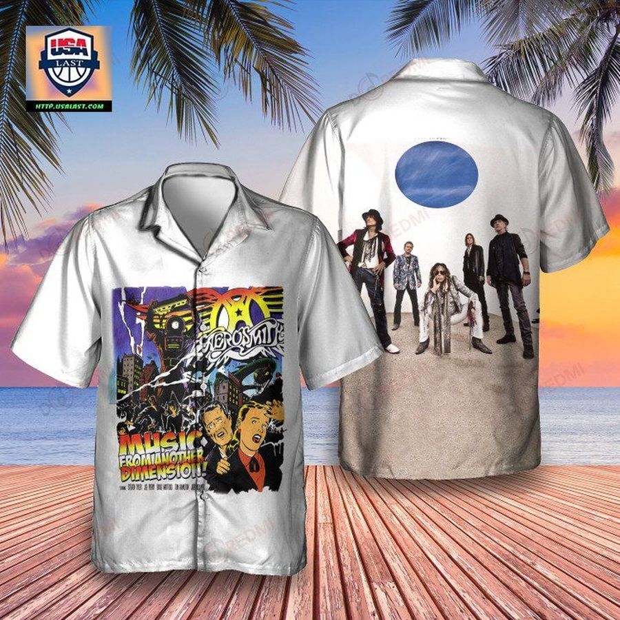 Aerosmith Music From Another Dimension! 2012 Album Hawaiian Shirt