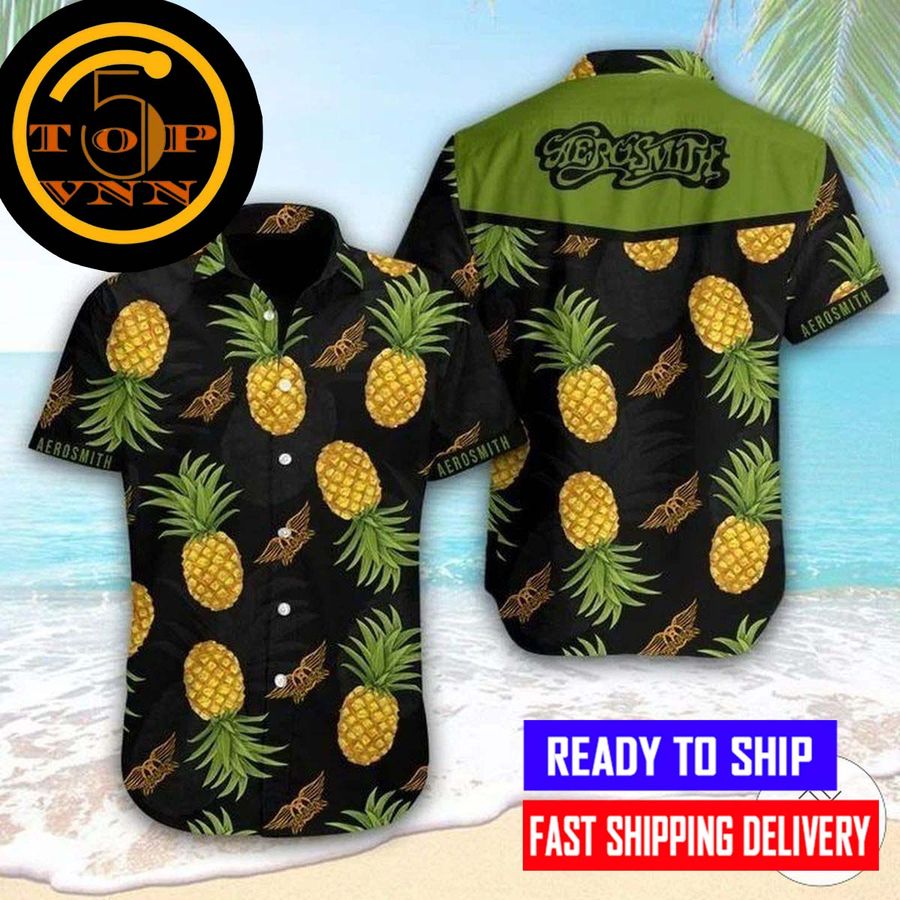Aerosmith Pineapple Hawaiian Shirt