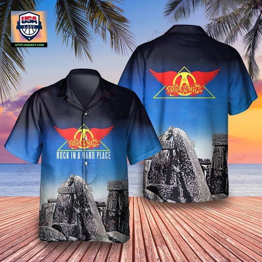 Aerosmith Rock In A Hard Place 1982 Album Hawaiian Shirt