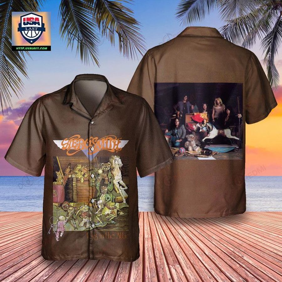 Aerosmith Toys In The Attic 1975 Album Hawaiian Shirt