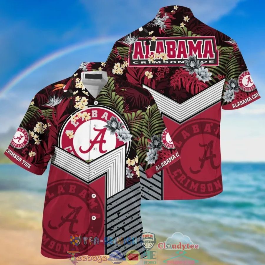 Alabama Crimson Tide Ncaa Tropical Hawaiian Shirt And Shorts  Saleoff