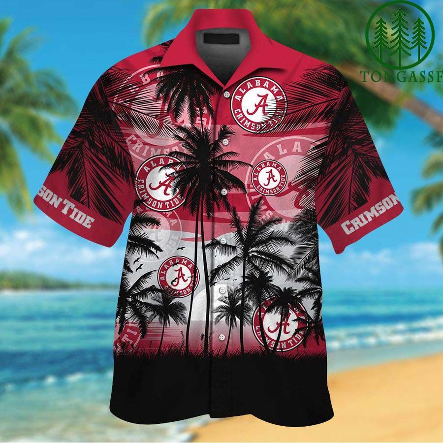 Alabama Crimson Tide Tropical Hawaiian Shirt And Short