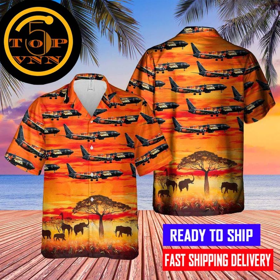 Alaska Airlines Uncf Our Commitment Boeing 737 990Er Hawaiian Shirt
