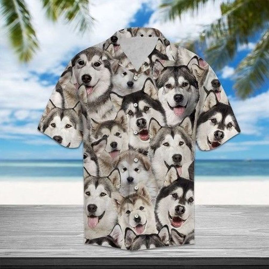 Alaskan Malamute Hawaiian Shirt Summer   2845