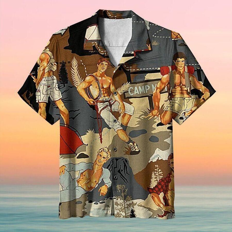 Alexander Henry The Outdoorsy Short Sleeve Hawaiian Shirt Unisex Hawaii Size S 5Xl