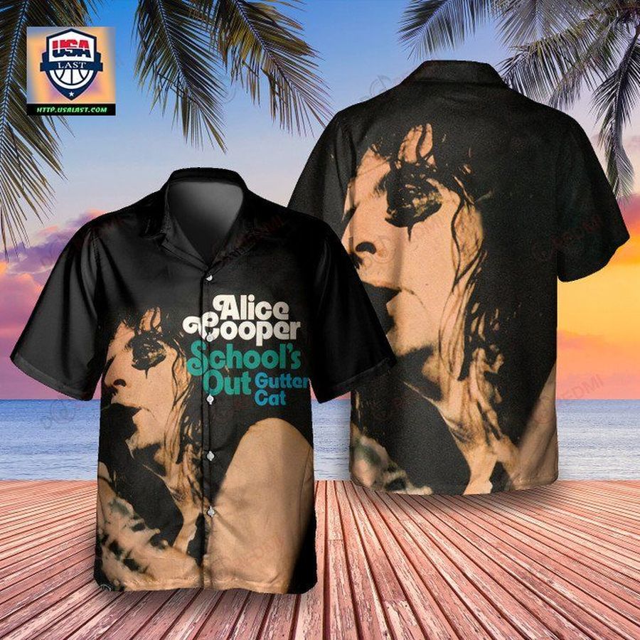 Alice Cooper Gutter Cat Vs The Jets Album Hawaiian Shirt