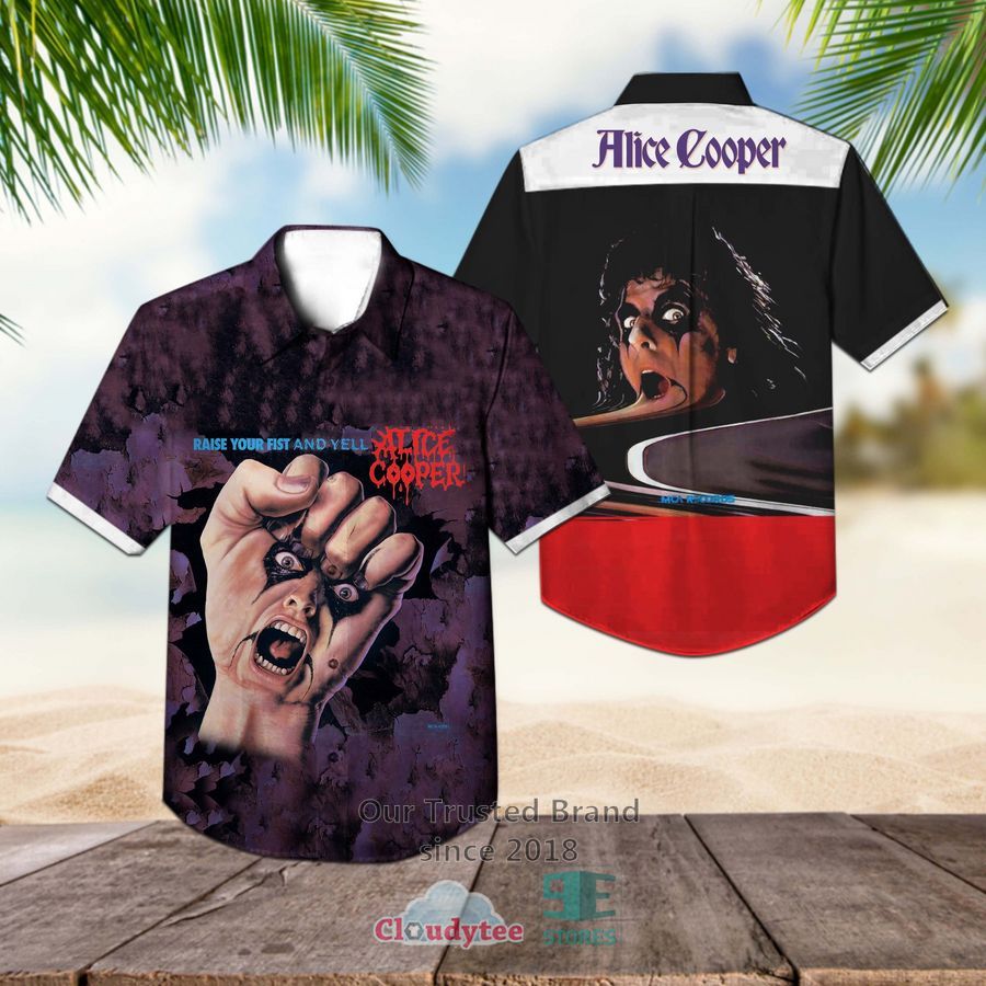 Alice Cooper Raise Your First Hawaiian Casual Shirt  