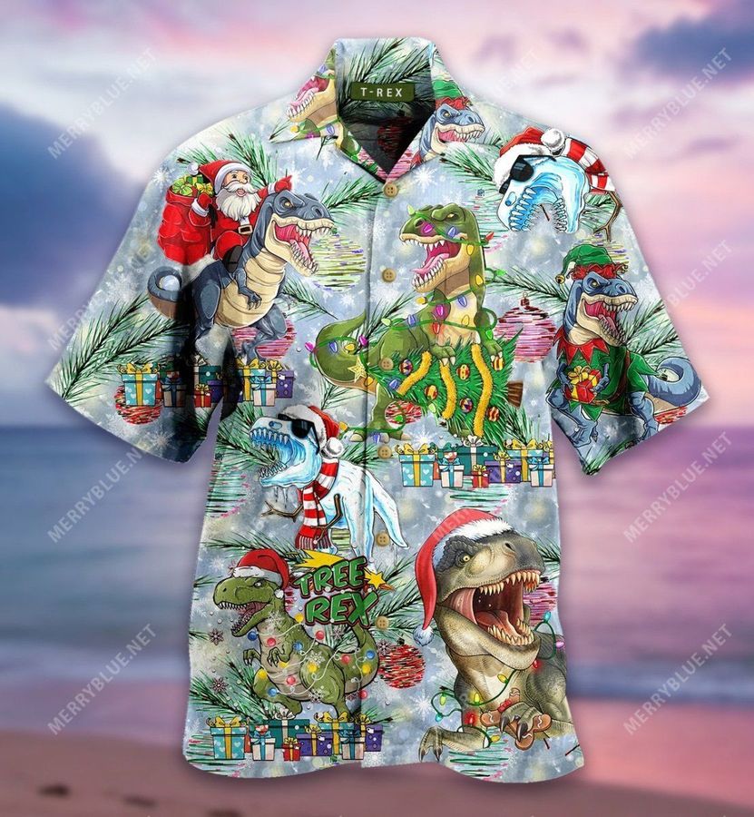 All I Want For Christmas Is A T Rex Unisex Hawaiian Shirt