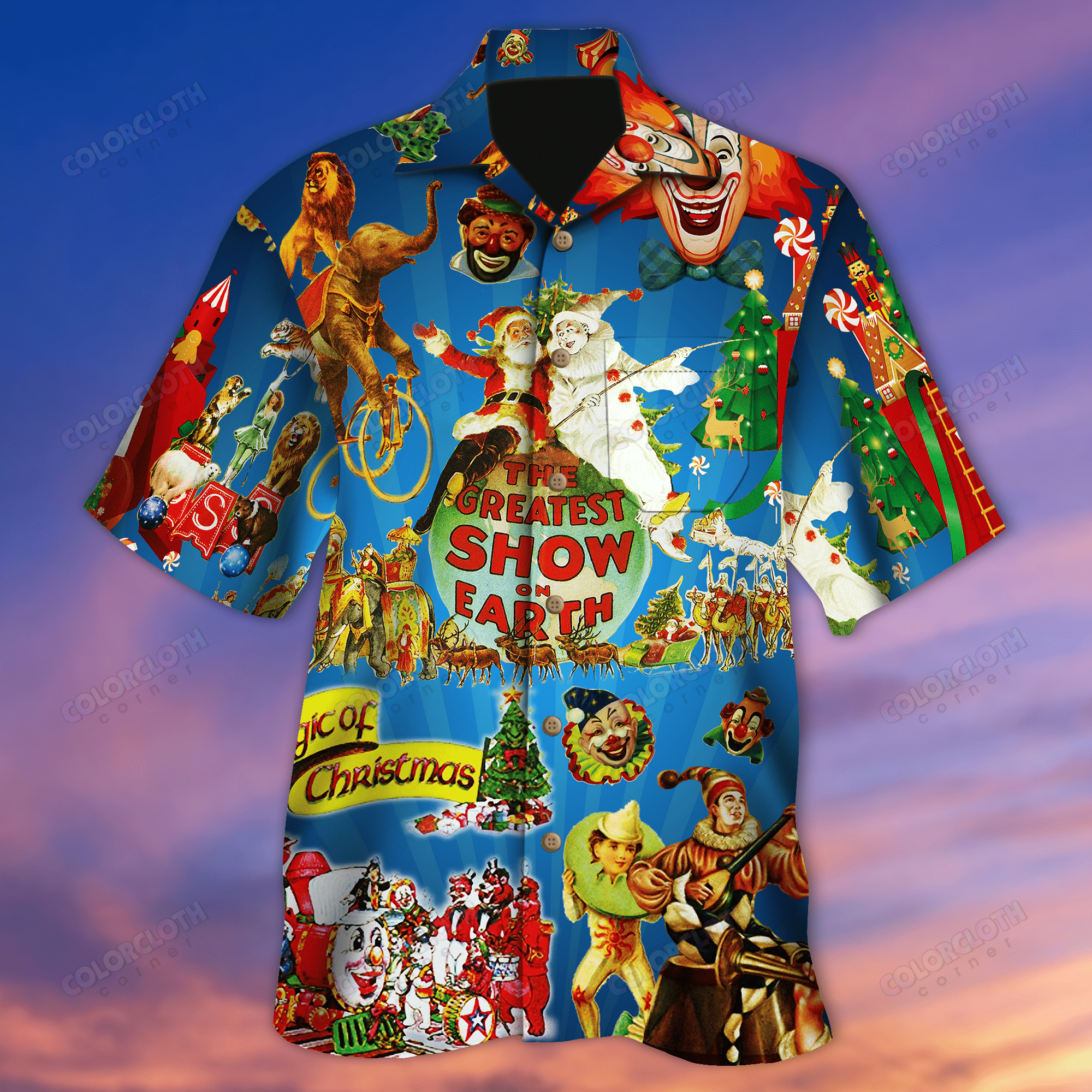 All I Want For Christmas Is Circus And Clown Hawaiian Shirt Tv20101 Re