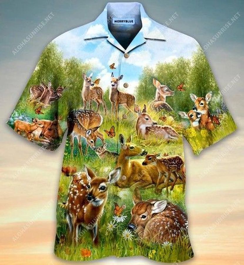 All Life Desereves Life, Stop Hunting Deers Unisex Hawaiian Shirt   3462