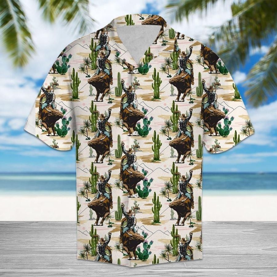 Aloha Shirt Cactus Rodeo H207036 Hawaiian Shirt