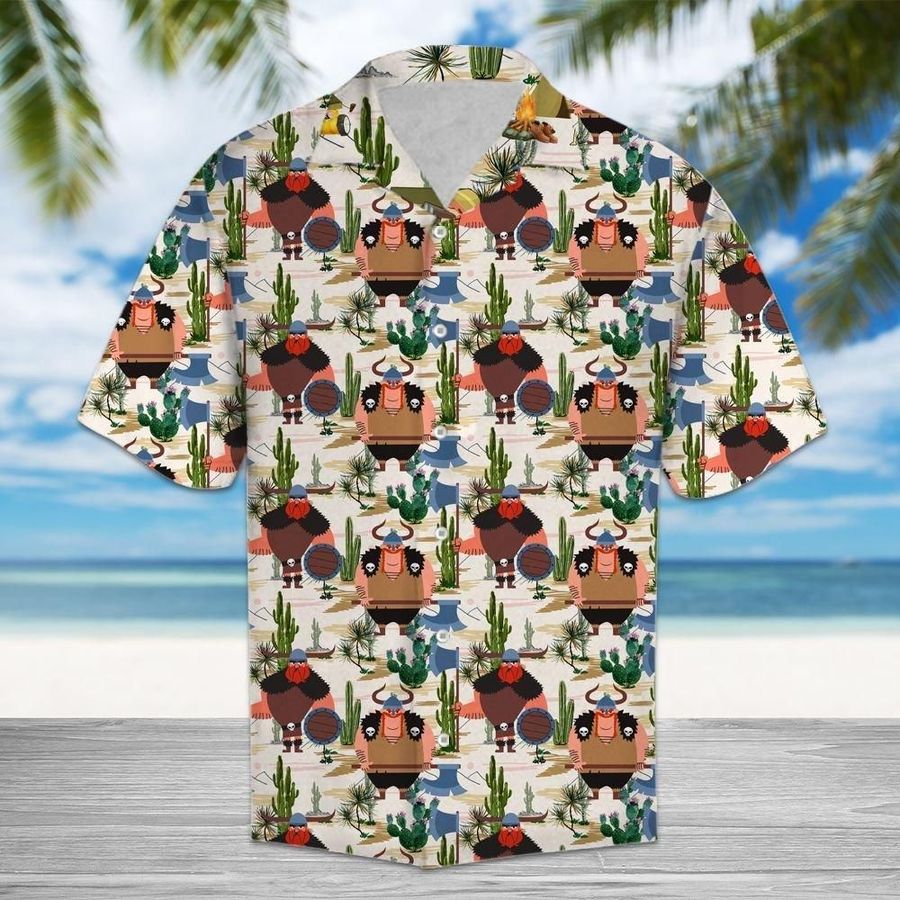 Aloha Shirt Cactus Viking H207039 Hawaiian Shirt