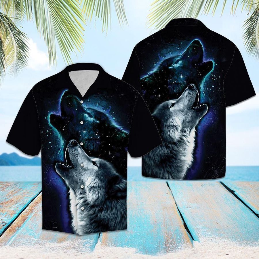 Aloha Shirt Howling Wolf G5721 Hawaiian Shirt
