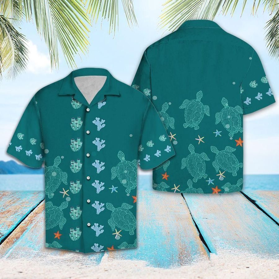 Aloha Shirt Lovely Turtle Tg5721 Hawaiian Shirt