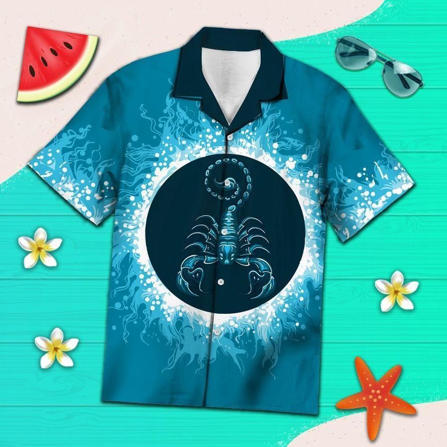Aloha Shirt Scorpio Water Circle Ty2007 Hawaiian Shirt